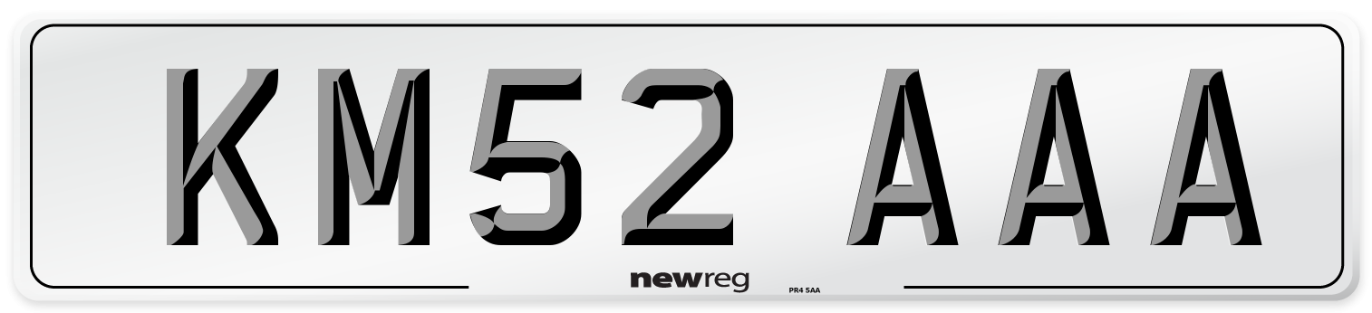 KM52 AAA Number Plate from New Reg